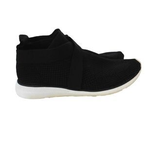 Womens Eileen Fisher Zing Black Stretch Knit‎ Slip On Shoes Mesh Sneakers Sz 9.5